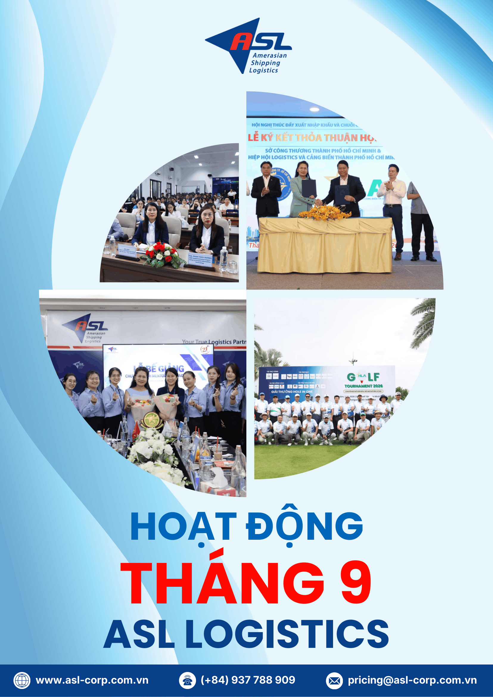 TỔNG KẾT CÁC HOẠT ĐỘNG TIÊU BIỂU TRONG THÁNG 9 CỦA ASL LOGISTICS